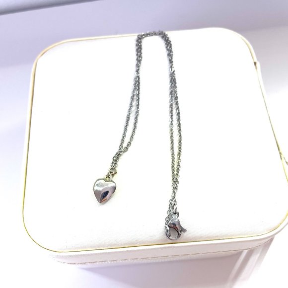 Sterling Silver Heart Necklace - Picture 4 of 4